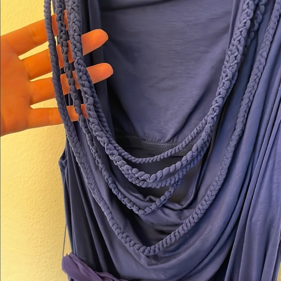 NWOT Free People Royal Blue Boho Dress Sz M - Picture 11 of 12